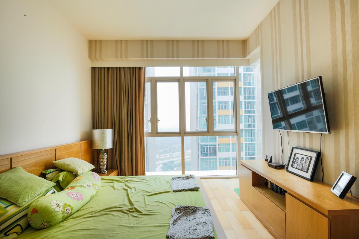 Phòng ngủ chính Căn hô tầng cao tháp T4 The Vista An Phú