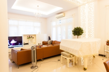 Khu vực thư giản Villa 2 tầng đơn lập Mỹ Phú 1A