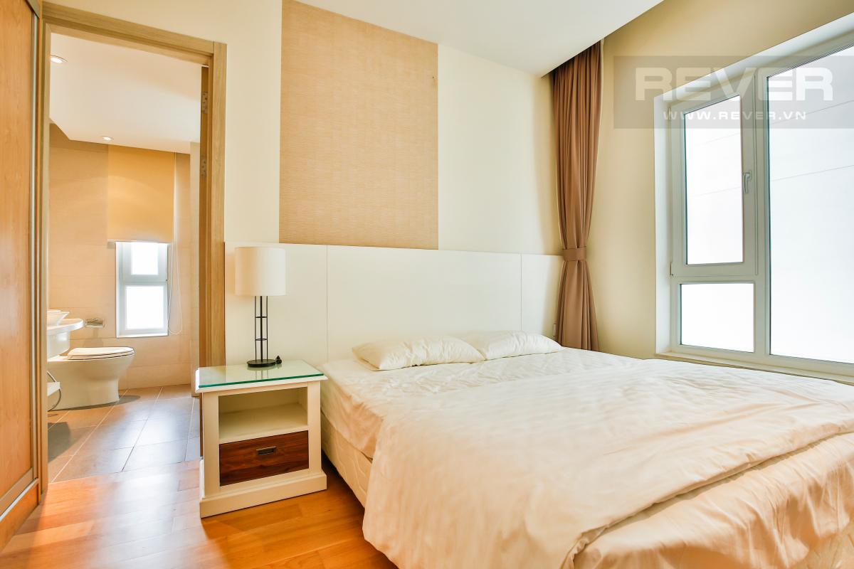Phòng ngủ thoáng mát và yên tĩnh Căn hộ 1 phòng ngủ hướng Nam tầng cao tháp T3 Brilliant Đảo Kim Cương