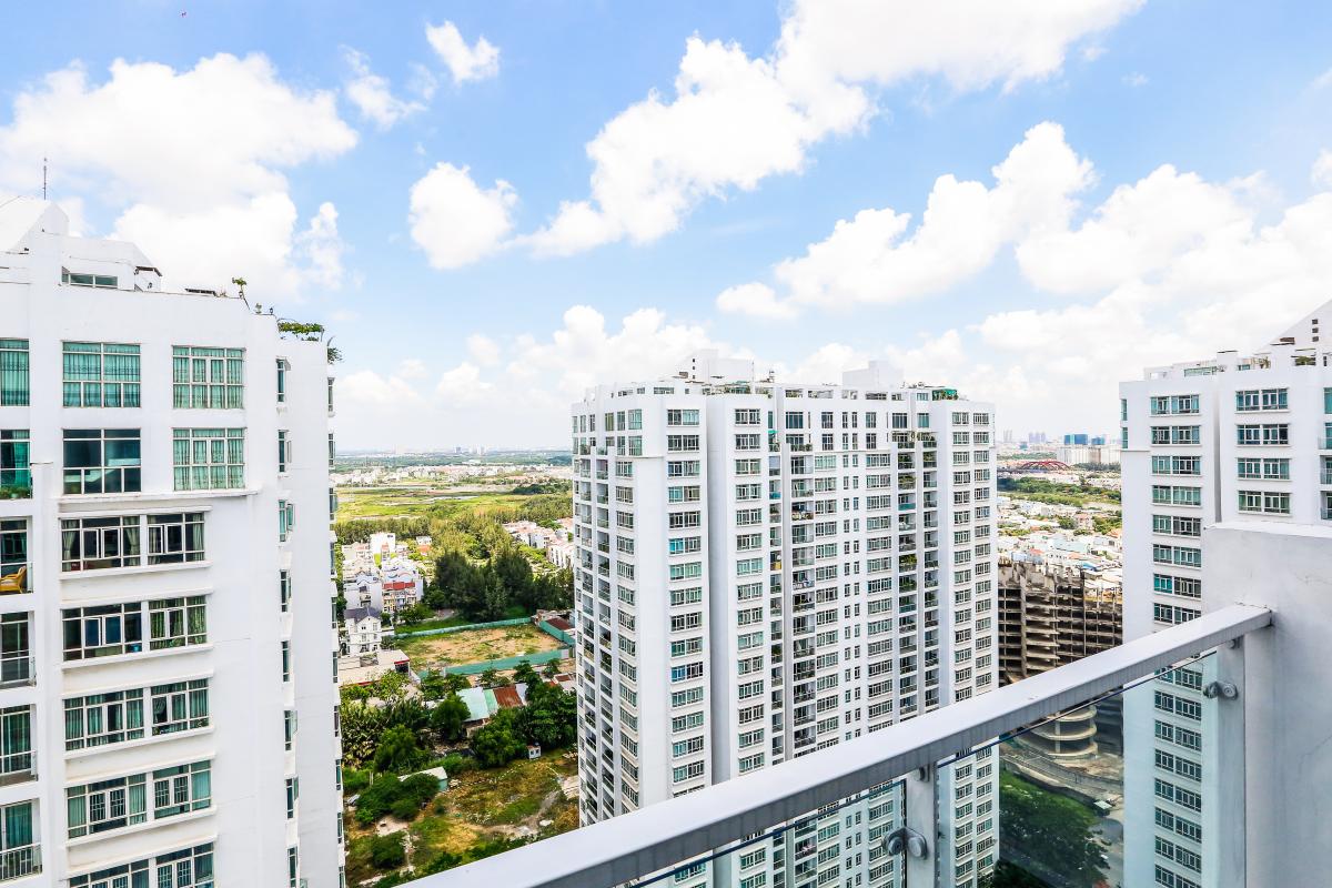 View toàn cảnh Penthouse 3 tầng D1 The New Saigon