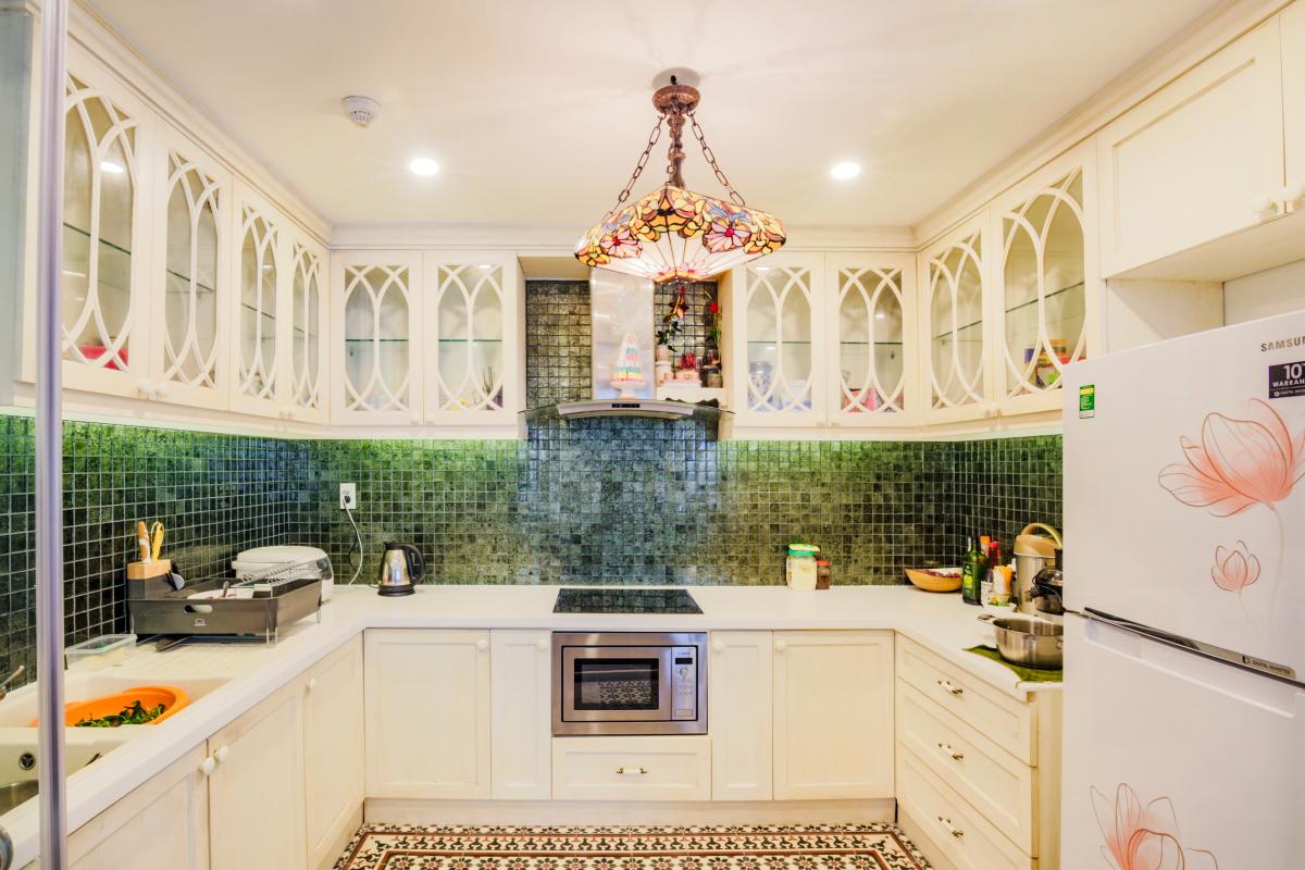 Phòng bếp Căn góc hướng Tây Nam tháp D Riverside Residence