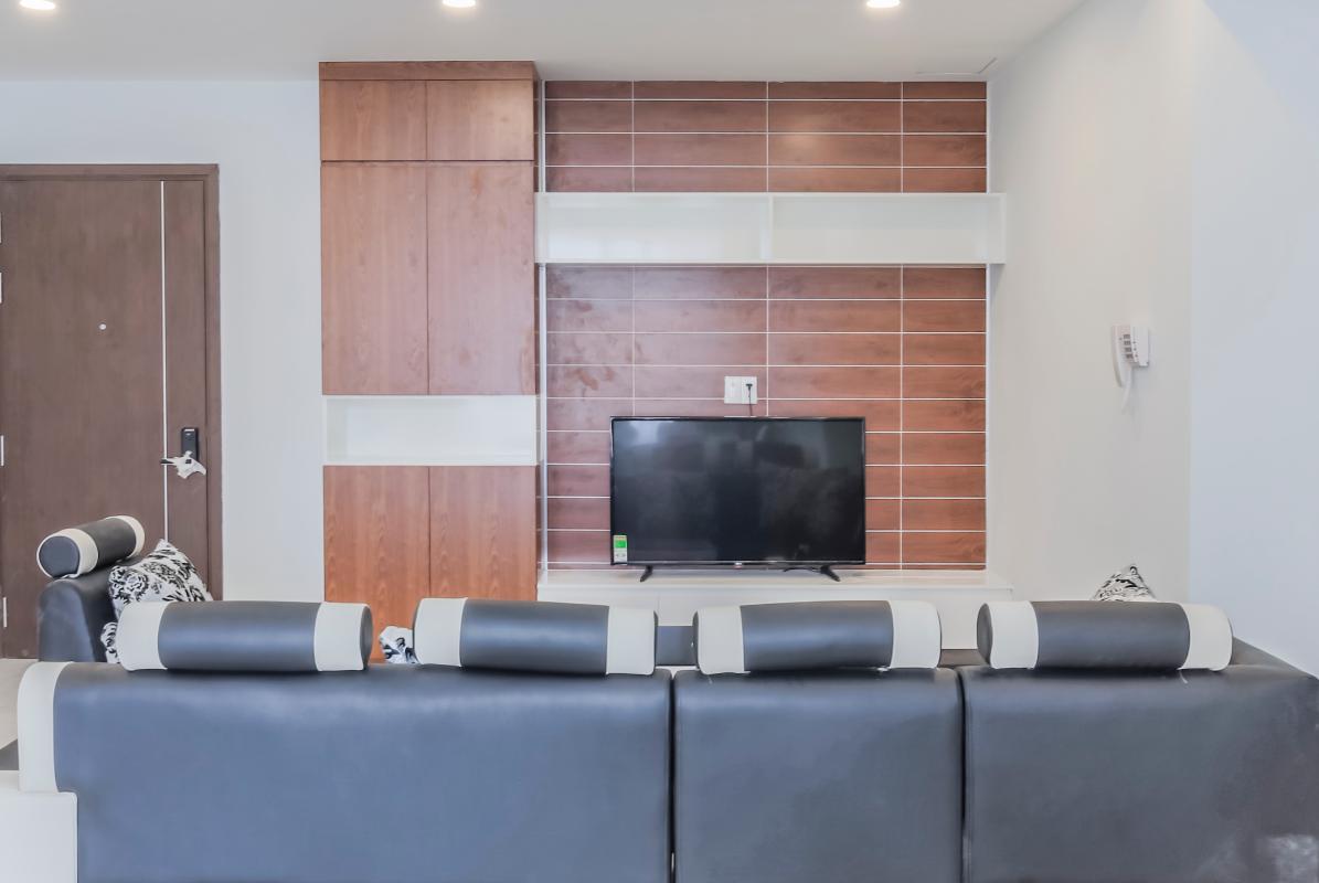 Phòng khách Căn hộ tầng cao TA2 Tropic Garden