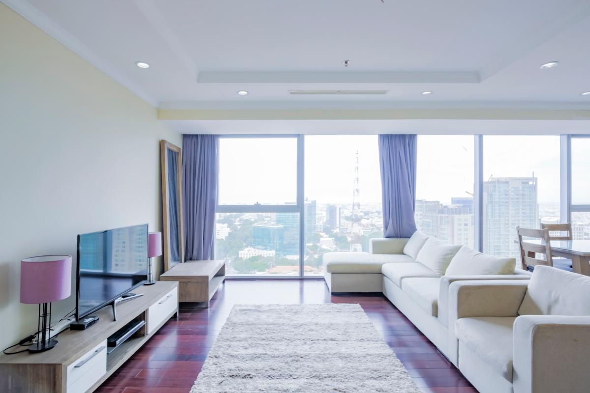 Phòng khách Căn hộ tầng cao Vinhomes Đồng Khởi