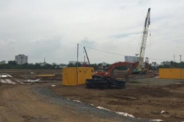 Cận cảnh công trường xây dựng Palm City mới nhất 2017