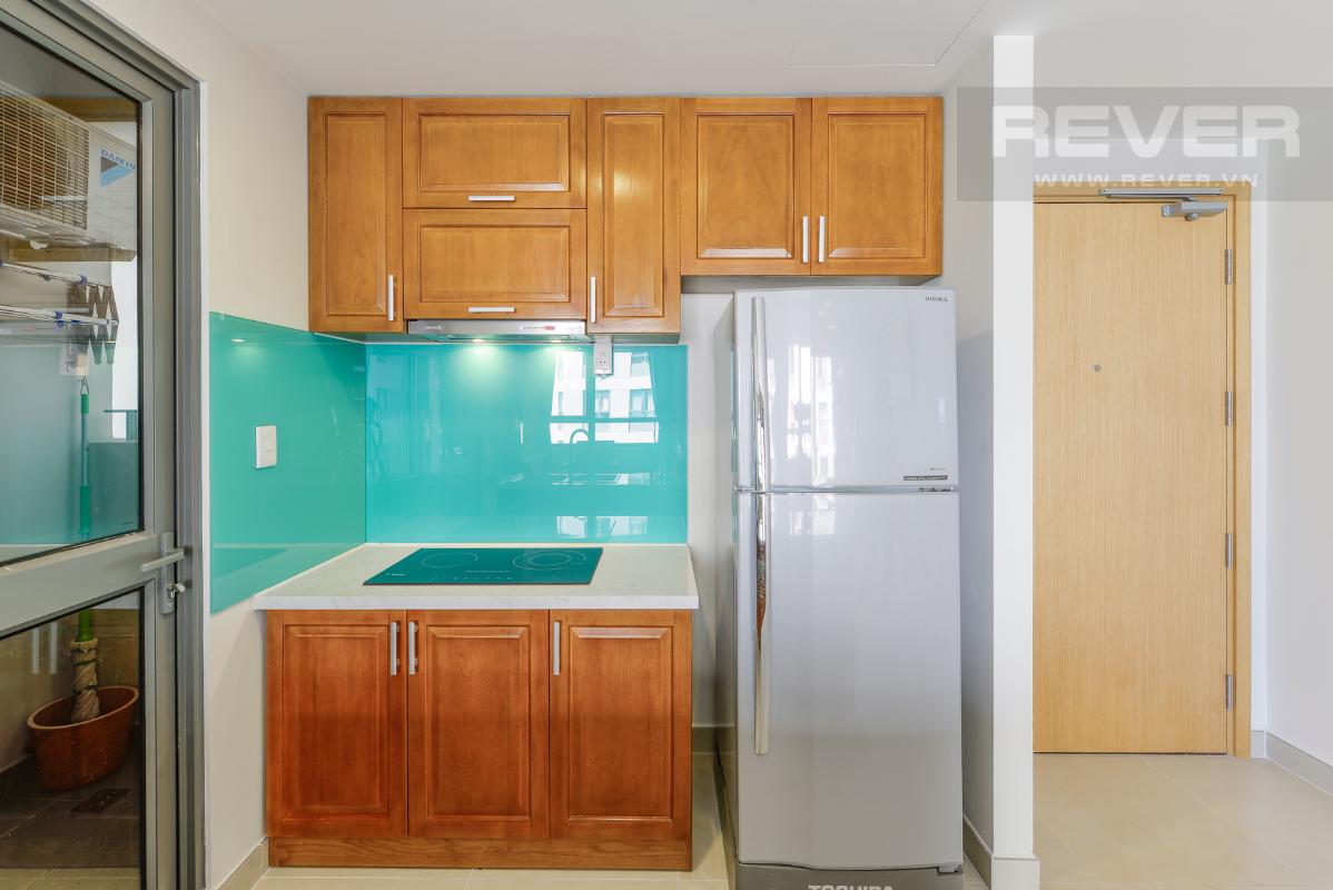 Tủ kệ bếp Căn góc Masteri Thảo Điền tầng cao T2B 2 phòng ngủ, nội thất gỗ