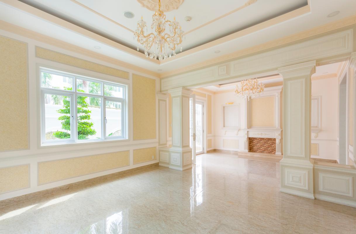 Phòng khách Villa 3 tầng Thảo Điền compound