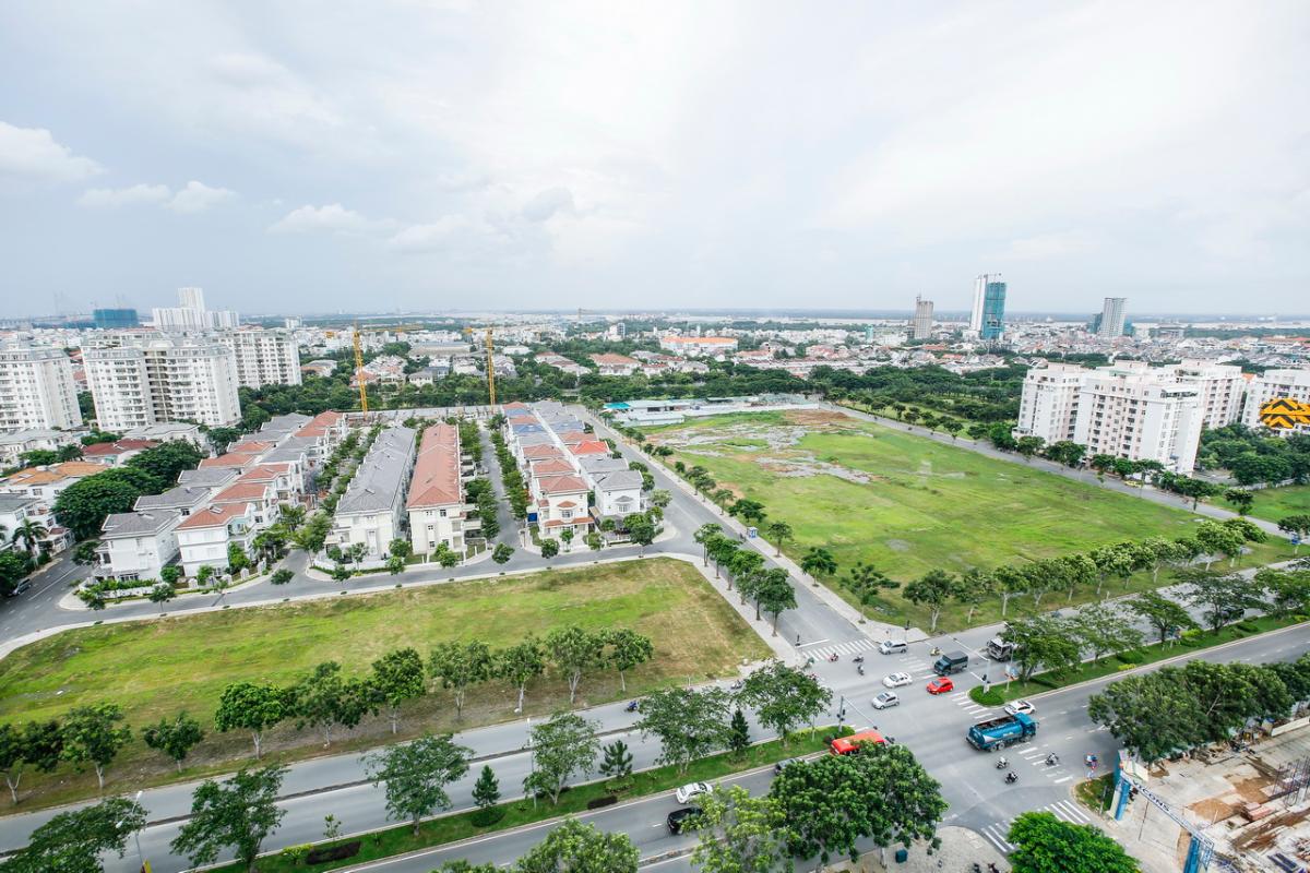 View toàn cảnh Căn hộ tầng cao CK Riverside Residence
