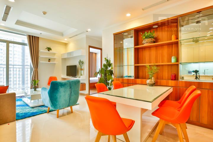 Không gian sinh hoạt chung Căn hộ 2 phòng ngủ tầng cao tháp C3 Vinhomes Central Park