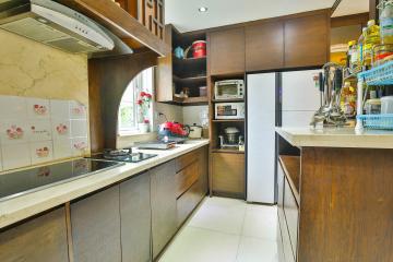 Phòng bếp Villa sân vườn Nam Thông 3