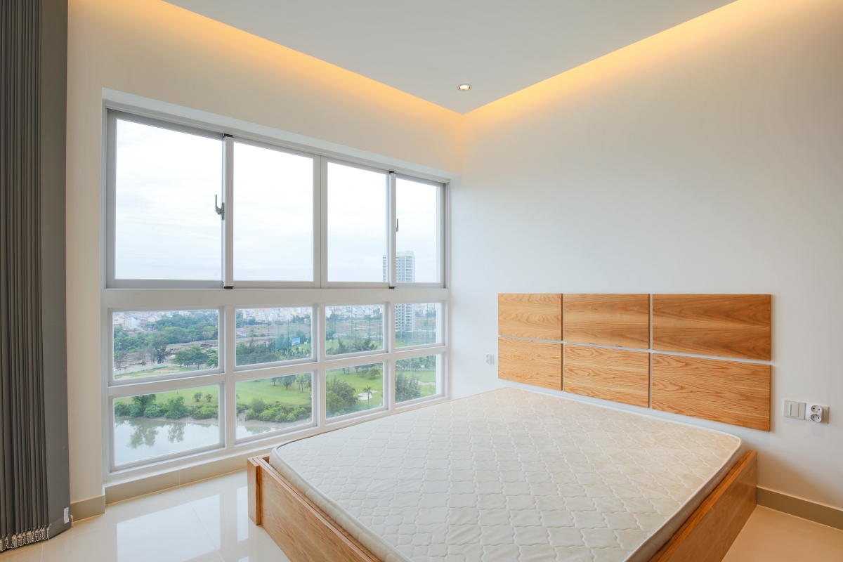 Phòng ngủ Căn góc trung tầng tháp N Happy Valley