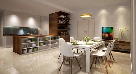 Sarimi Sala Đại Quang Minh - Khu vực bàn ăn căn hộ mẫu Sarimi Sala