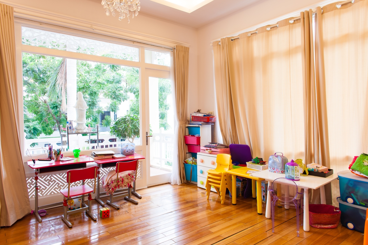 Phòng làm việc tầng 1 Villa 2 tầng đơn lập Mỹ Phú 1A