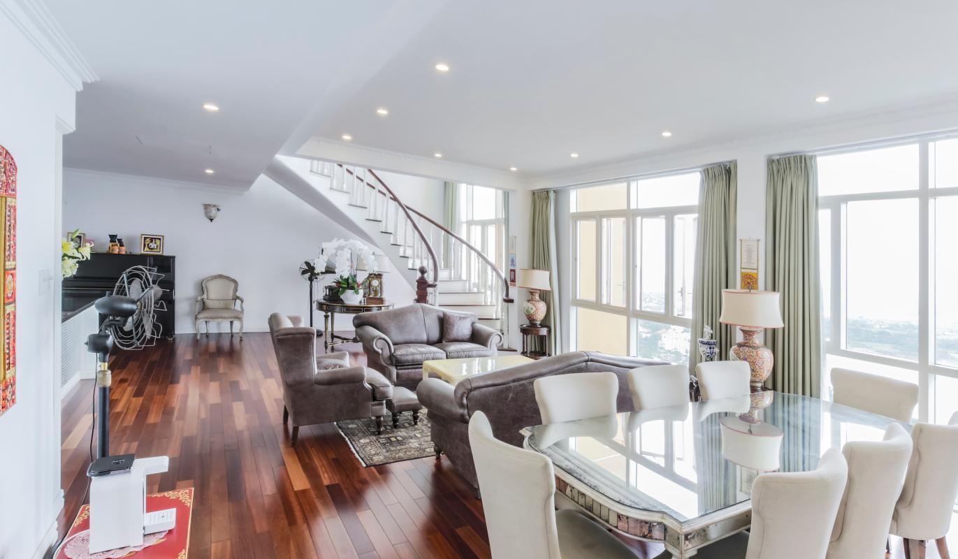 The Vista An Phú - Phòng khách căn penthouse The Vista An Phú