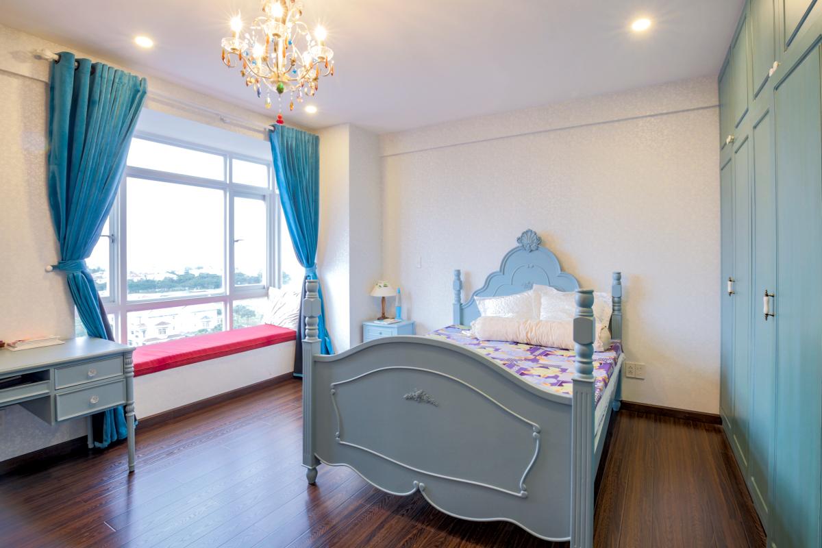 Phòng ngủ Căn góc hướng Tây Nam tháp D Riverside Residence