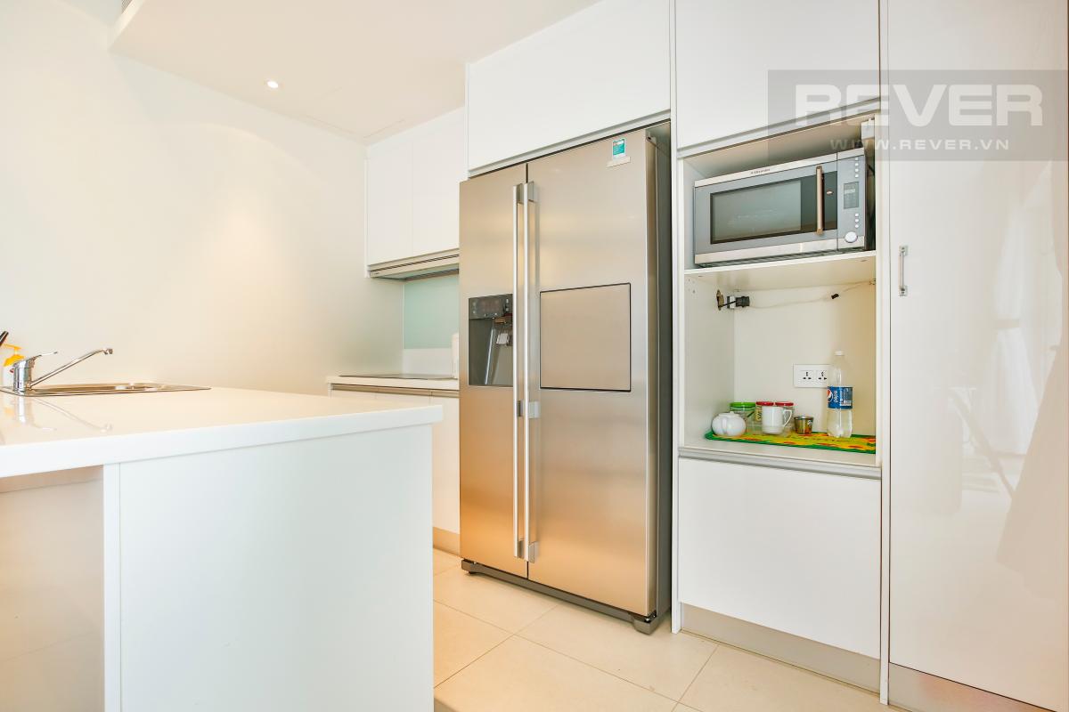 Phòng bếp với đầy đủ trang thiết bị hiện đại Căn hộ 1 phòng ngủ hướng Nam tầng cao tháp T3 Brilliant Đảo Kim Cương