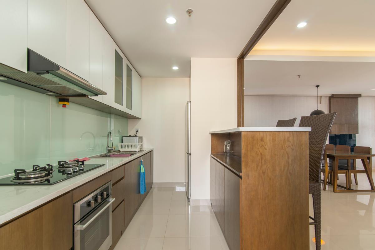 Không gian phòng bếp Căn hộ Đông Bắc trung tầng TC1 Tropic Garden