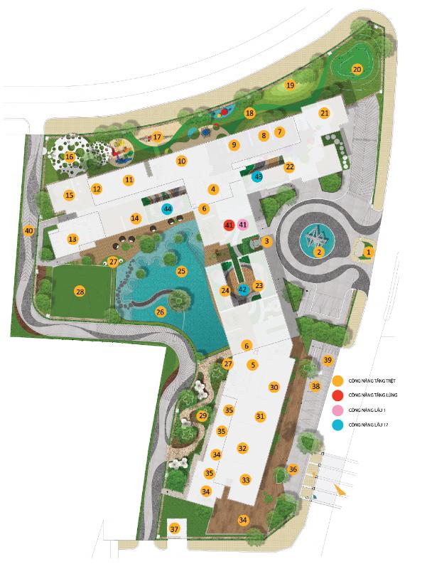 The Krista - Sơ đồ tiện ích