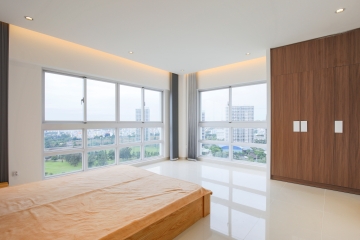 Phòng ngủ vị trí góc Căn góc trung tầng tháp N Happy Valley