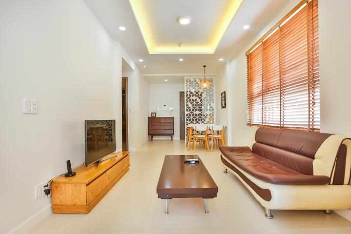 Phòng khách thanh lịch Căn hộ Lexington Residence 1 phòng ngủ tầng cao tháp LC