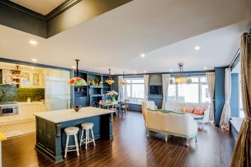 View nội khu Căn góc hướng Tây Nam tháp D Riverside Residence