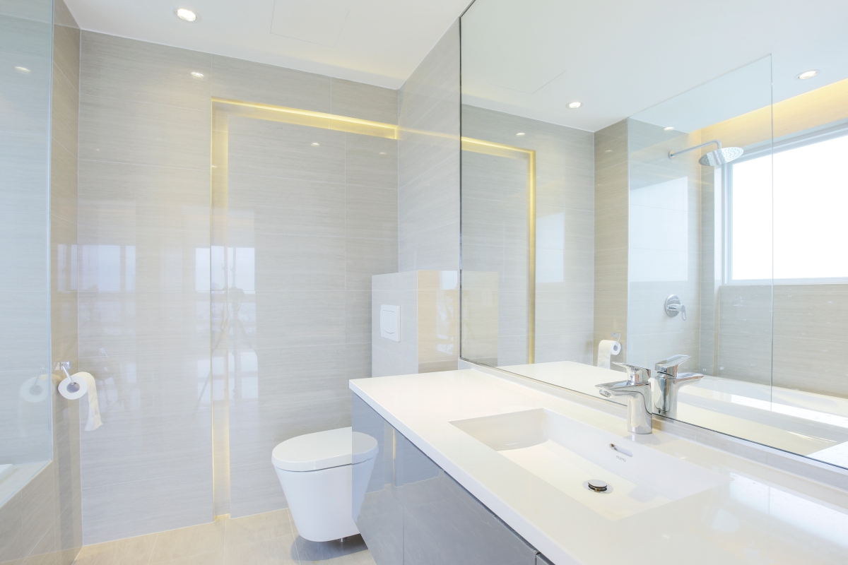 Phòng tắm Căn góc trung tầng tháp N Happy Valley