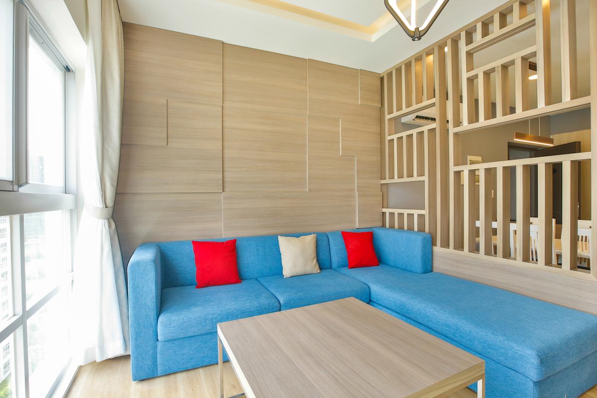 Phòng khách hướng Tây bắc Căn hộ tầng cao tháp I Happy Valley