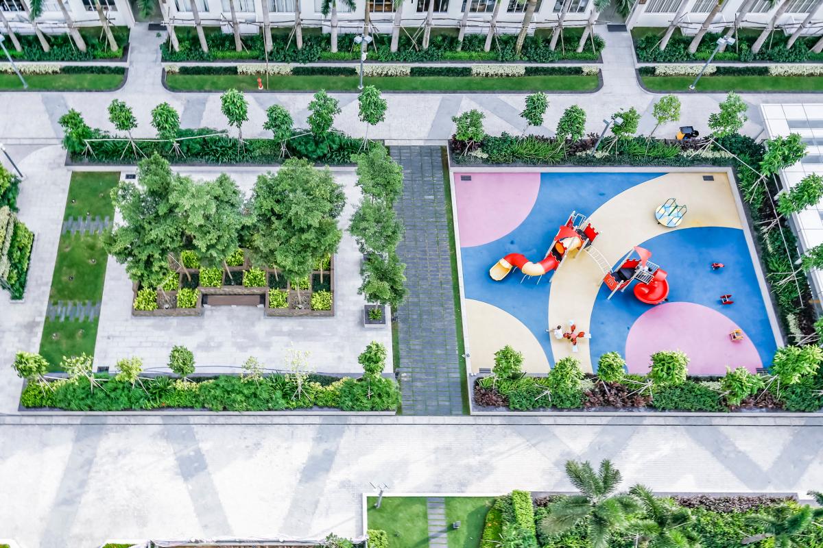 View toàn cảnh Căn hộ tầng cao Happy Valley