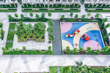 View toàn cảnh Căn hộ tầng cao Happy Valley