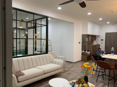 Phòng khách Saigon South Residence Nhà Bè  Căn hộ Saigon South Residence tầng cao, đầy đủ nội thất.