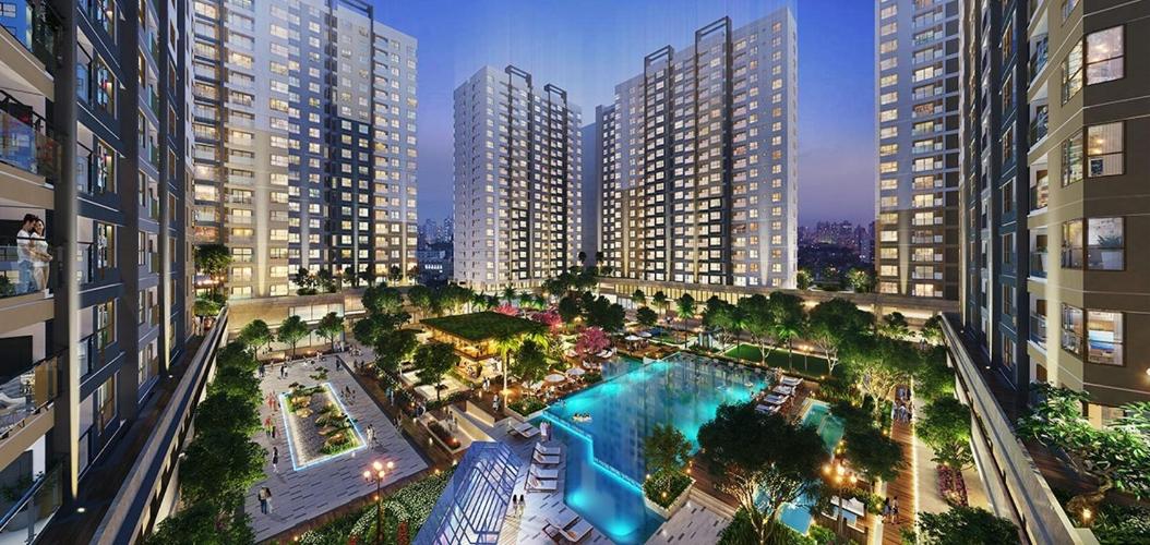 Akari City, Bình Tân Căn hộ Akari City tầng 5, bàn giao nội thất cơ bản, thiết kế hiện đại.