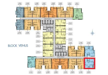 layout Căn hộ Q7 Saigon Riverside nội thất cơ bản, view nội khu.