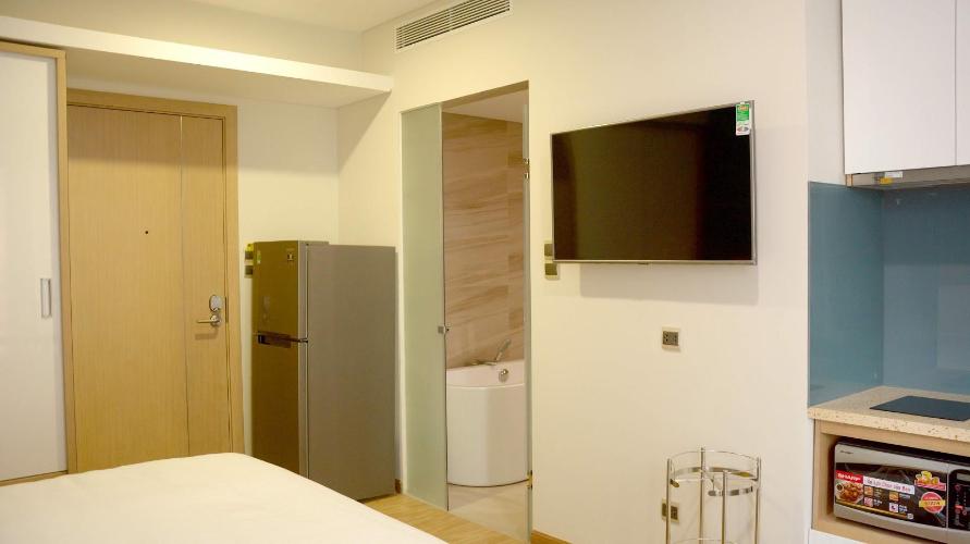 Phòng ngủ căn hộ dịch vụ Căn hộ dịch vụ Kim Residence đầy đủ nội thất, view thoáng mát.