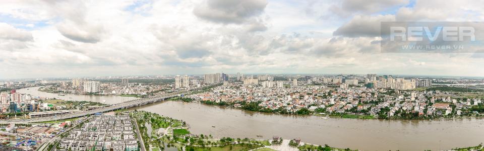 View Căn hộ Vinhomes Central Park 3 phòng ngủ tầng cao P5 view sông