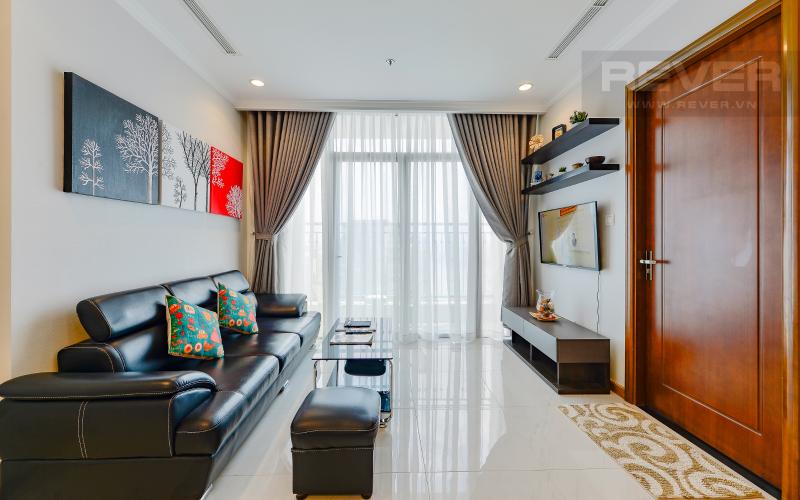 phòng khách Căn hộ Vinhomes Central Park tầng cao Central 2 view sông