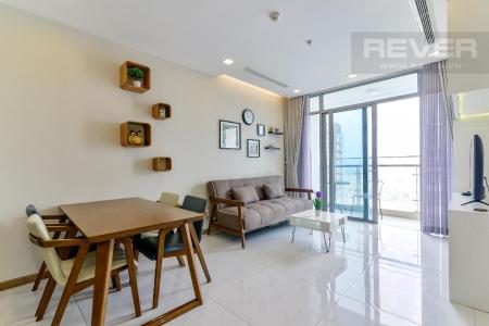 1 Bán căn hộ Vinhomes Central Park 1PN, tháp Park 7, đầy đủ nội thất, view hồ bơi và mé sông