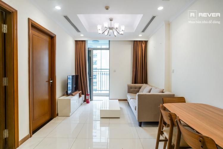 Phòng khách căn hộ VINHOMES CENTRAL PARK Cho Thuê căn hộ Vinhomes Central Park 1PN, đầy đủ nội thất, ban công Đông Bắc