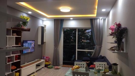 Phòng khách căn hộ chung cư Man Thiện, Quận 9 Căn hộ chung cư Man Thiện view thành phố thoáng mát, hướng Tây.