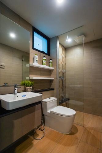 Phòng Toilet Căn hộ FELIZ EN VISTA Cho thuê căn hộ Feliz en Vista tầng thấp, diện tích 102.58m2 - 2 phòng ngủ