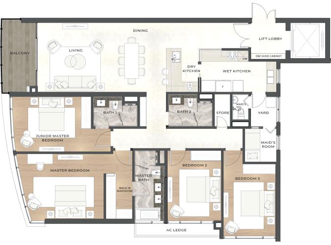 The River Thủ Thiêm - Phòng ngủ Dự án The River Thủ Thiêm