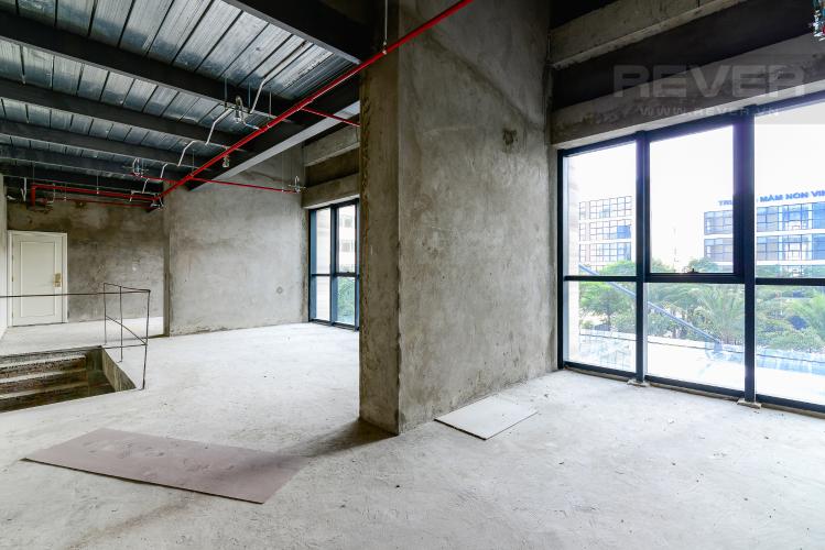 Mặt Bằng Tầng 1 Bán căn shophouse Vinhomes Golden River 139.5m2 hướng Tây Nam, view nội khu