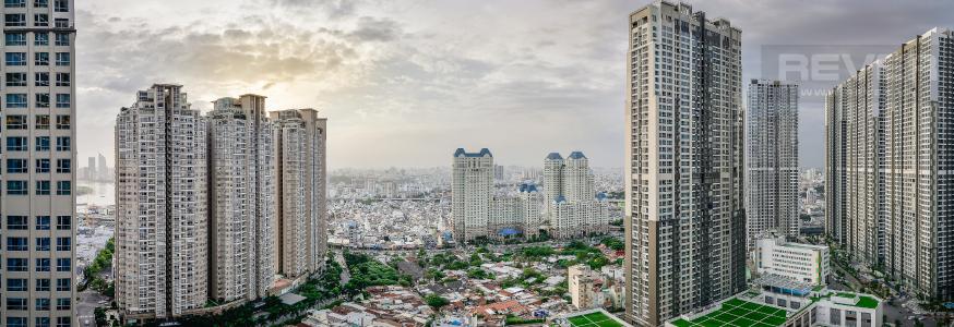 View Officetel Vinhomes Central Park 2 phòng ngủ tầng cao Park 7