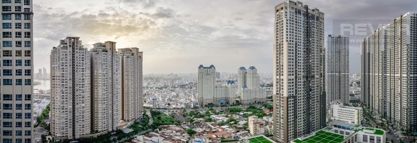 View Officetel Vinhomes Central Park 2 phòng ngủ tầng cao Park 7