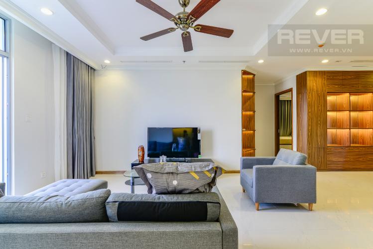 Phòng Khách Căn hộ Vinhomes Central Park 4 phòng ngủ tầng thấp L1 view công viên