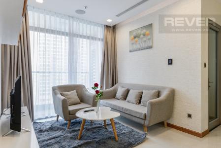 Phòng khách Căn hộ Vinhomes Central Park 2 phòng ngủ tầng cao Park 6