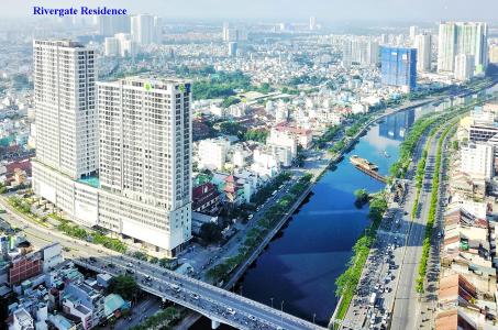 RiverGate Residence, Quận 4 Căn hộ RiverGate Residence view thành phố, nội thất tiện nghi.
