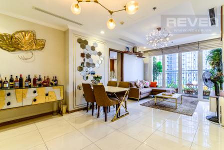 Phòng Khách Căn hộ Vinhomes Central Park 3 phòng ngủ tầng cao L1 hướng Bắc