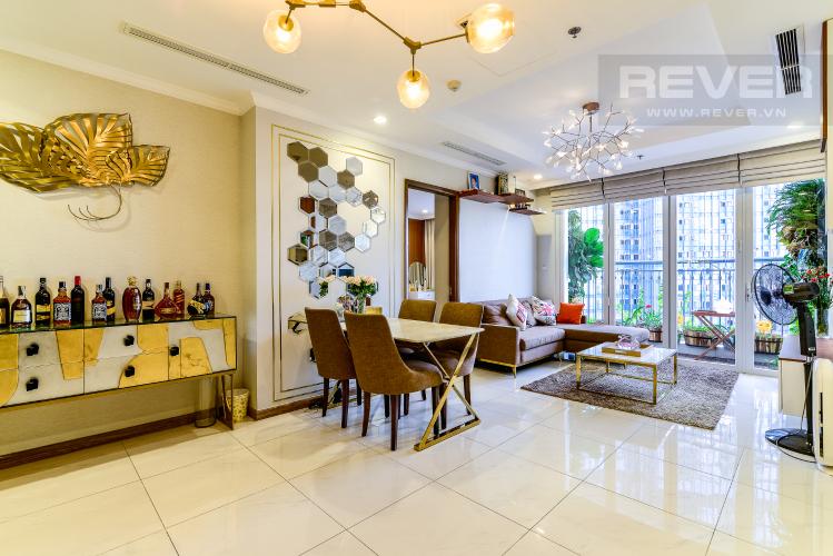 Phòng Khách Căn hộ Vinhomes Central Park 3 phòng ngủ tầng cao L1 hướng Bắc