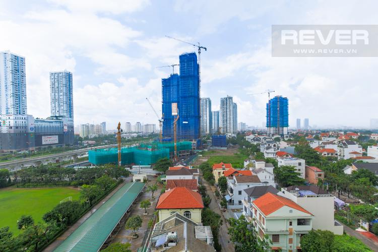 View Phòng Khách Căn hộ Parkland Apartment tầng cao 2 phòng ngủ hướng Bắc