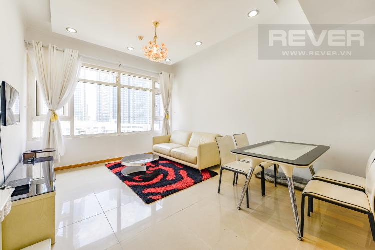 Phòng khách Căn hộ Saigon Pearl 2 phòng ngủ tầng thấp Topaz 2 nội thất đầy đủ