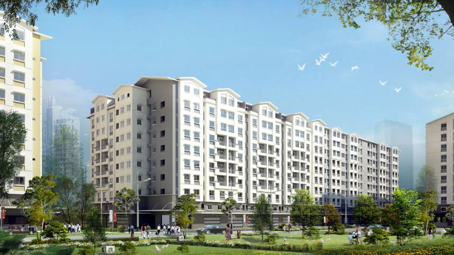 EHome 3, Bình Tân Căn hộ EHome 3 tầng trung, nội thất cơ bản.